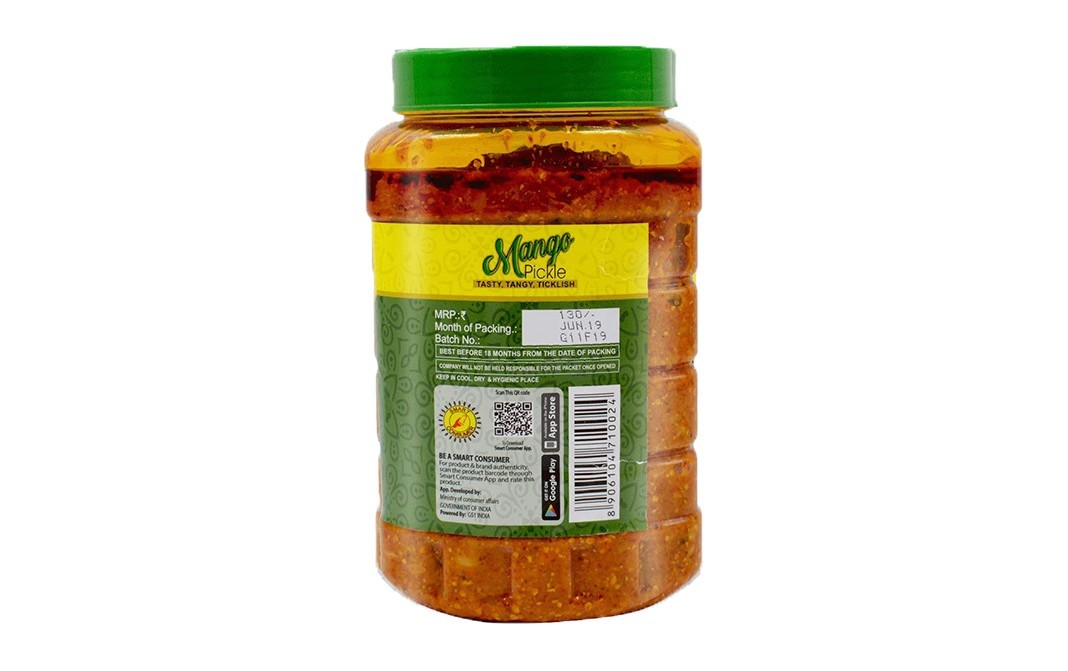Everin Mango Pickle    Plastic Jar  1 kilogram